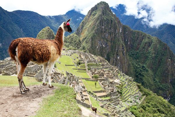 Ancient Inca lost city Machu Picchu, Peru.